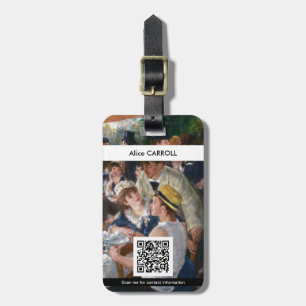 Renoir - Luncheon of Boating Party - QR Code Luggage Tag