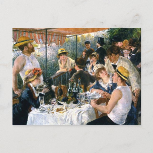 Renoir, "Luncheon of the Boating Party" Postcard (Front)