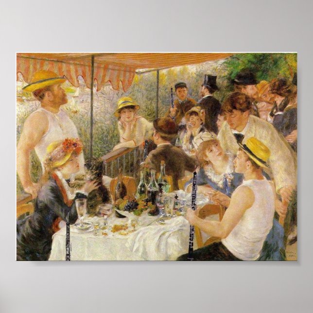 Renoir, Luncheon of the Boating Party (with Oboes) Poster (Front)