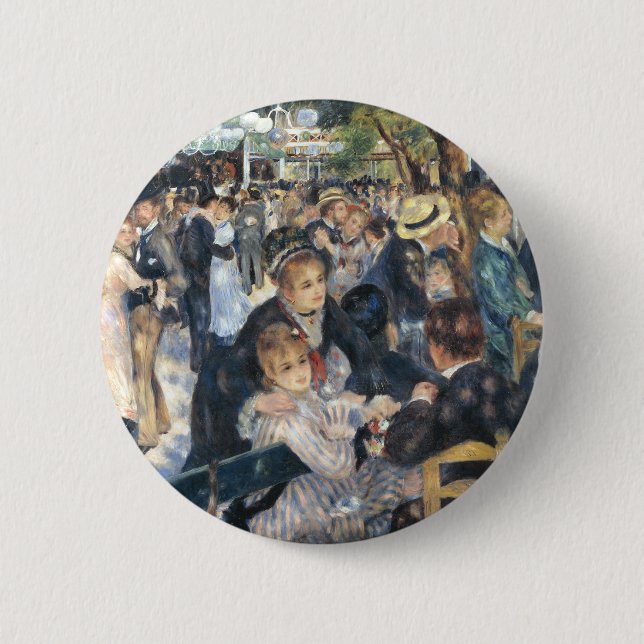 Renoir Moulin Dance Galette Party 6 Cm Round Badge (Front)