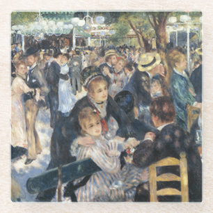 Renoir Moulin Dance Galette Party Glass Coaster