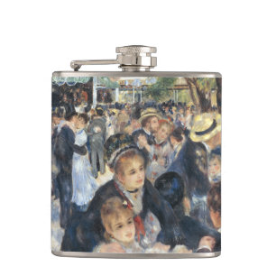 Renoir Moulin Dance Galette Party Hip Flask