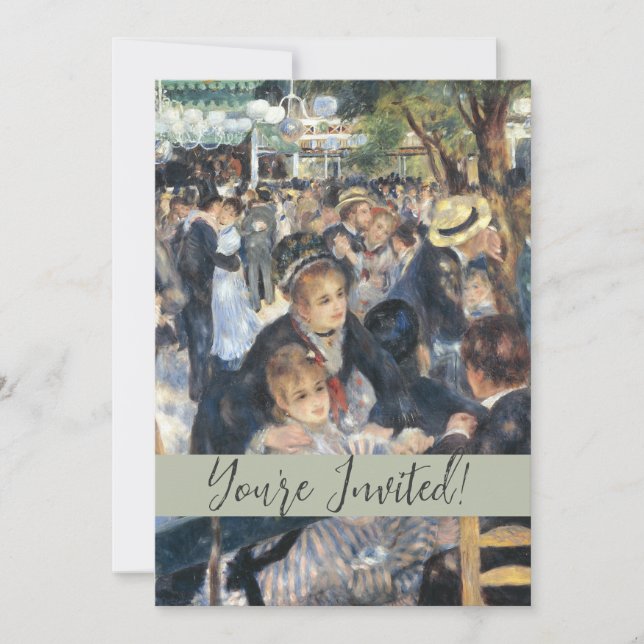 Renoir Moulin Dance Galette Party Invitation (Front)