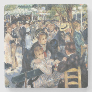 Renoir Moulin Dance Galette Party Stone Coaster