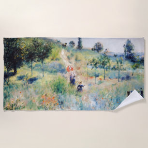 Renoir - Path Leading through Tall Grass Beach Towel