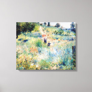 Renoir - Path Leading through Tall Grass Canvas Print