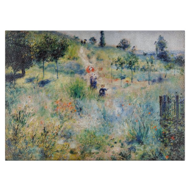 Renoir - Path Leading through Tall Grass Cutting Board (Front)
