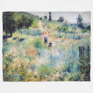 Renoir - Path Leading through Tall Grass Fleece Blanket