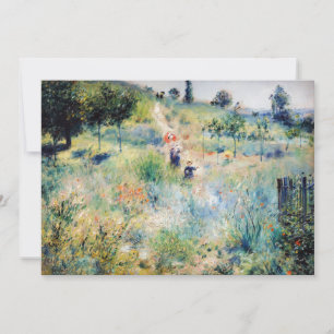 Renoir - Path Leading through Tall Grass Invitation