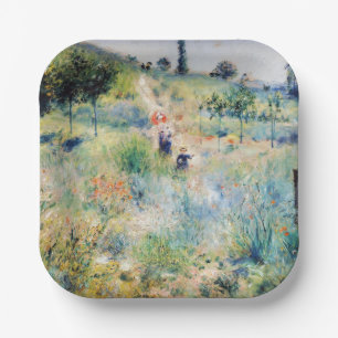 Renoir - Path Leading through Tall Grass Paper Plate