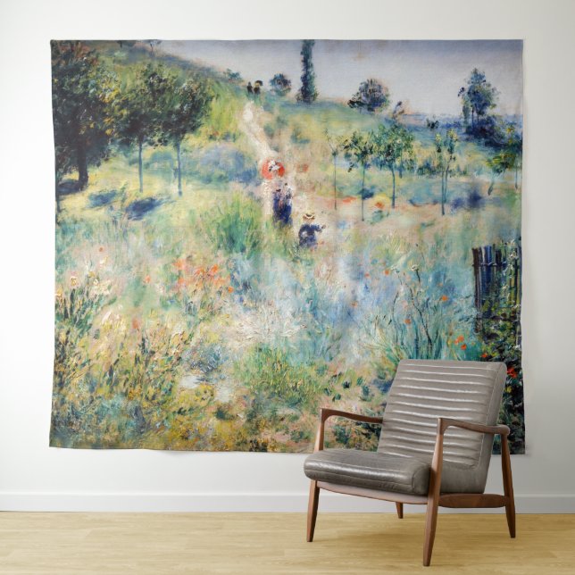 Renoir - Path Leading through Tall Grass Tapestry (In Situ (Horizontal))