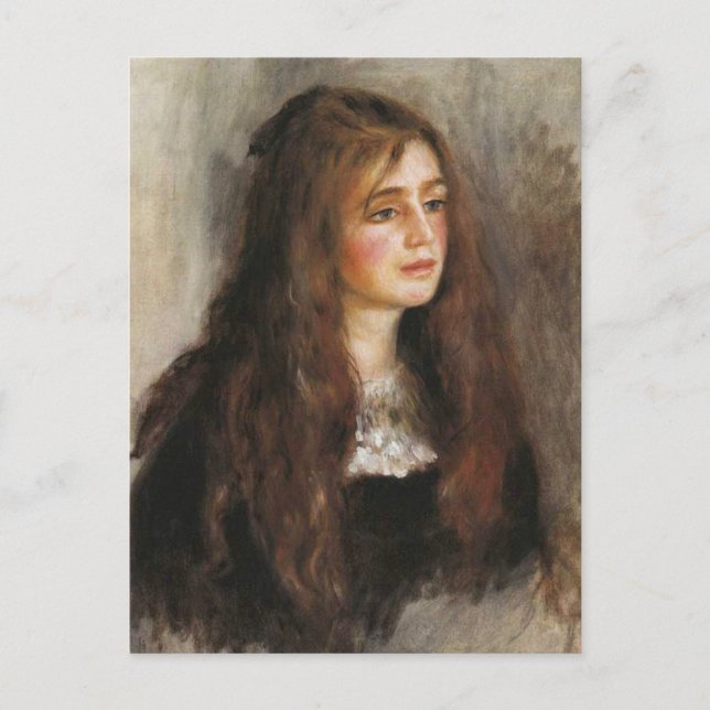 Renoir "Portrait of Julie Manet" Postcard (Front)
