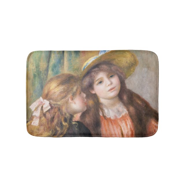Renoir - Portrait of Two Little Girls Bath Mat (Front)