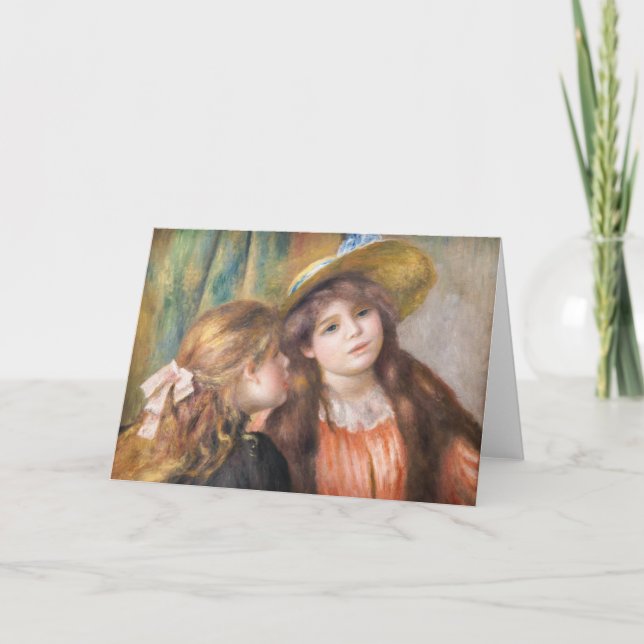 Renoir - Portrait of Two Little Girls Card (Front)