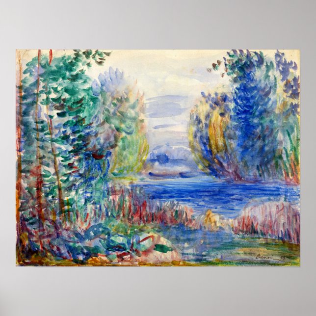 Renoir - River Landscape 1890 Poster (Front)