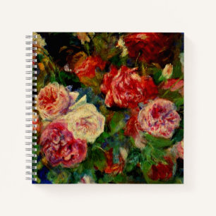 Renoir - Roses, famous painting, Notebook