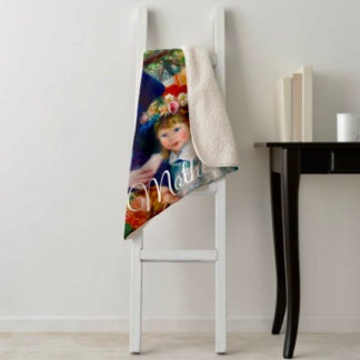 Renoir’s Mother and Child Sherpa Blanket