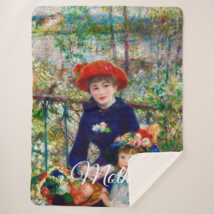 Renoir’s Mother and Child  Sherpa Blanket
