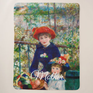 Renoir’s Mother and Child Sherpa Blanket