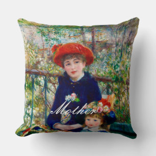 Renoir’s Mother and Child Throw Pillow