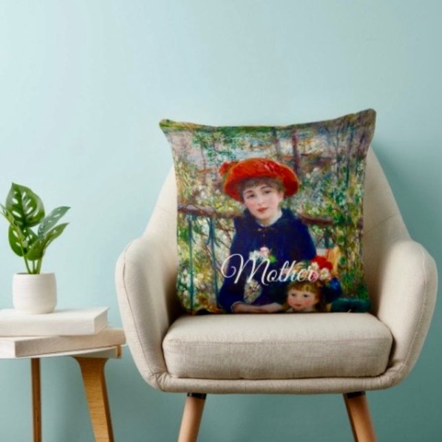 Renoir’s Mother and Child Throw Pillow   (Cozy throw pillow that reminds Mom she’s loved—perfect Mother’s Day home accent.)