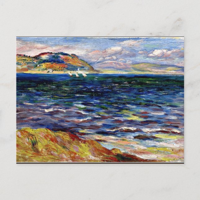 Renoir - Sea at Bordighera Postcard (Front)