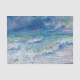 Renoir Seascape. Blue nautical impressionism. Sea Tissue Paper