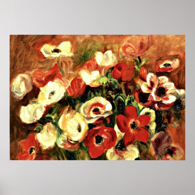 Renoir - Spray of Anemones Poster (Front)