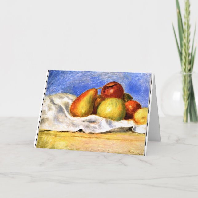 Renoir - Still Life with Apples and Pears Card (Front)