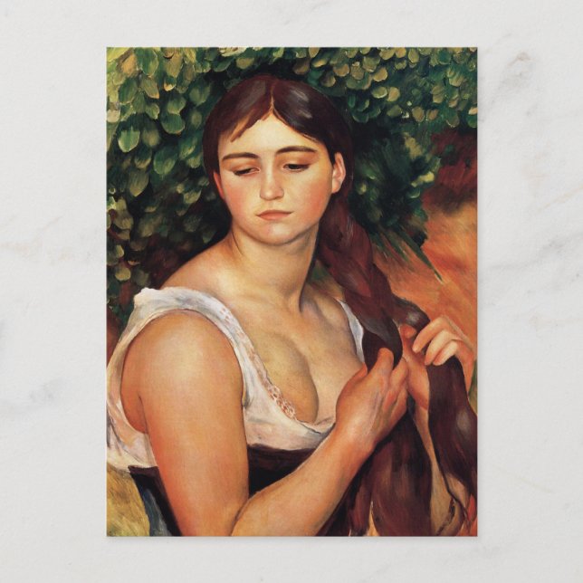 Renoir The Braid Postcard (Front)