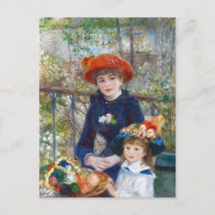 Renoir Two sisters on a terrace CC0402 Postcard