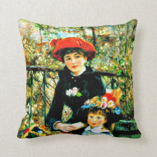 Renoir - Two Sisters on the Terrace Cushion