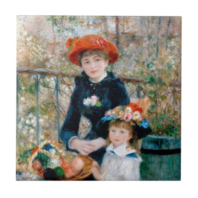 Renoir "Two Sisters (On the Terrace)" Tile (Front)