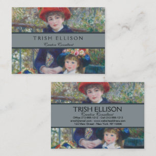 Renoir Two Sisters Terrace French Impressionism Business Card