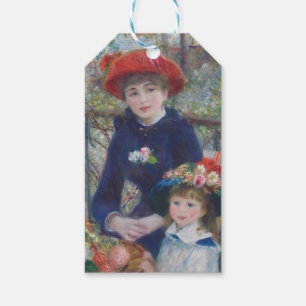 Renoir Two Sisters Terrace French Impressionism Gift Tags