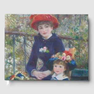 Renoir Two Sisters Terrace French Impressionism Guest Book