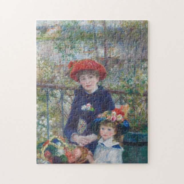 Renoir Two Sisters Terrace French Impressionism  Jigsaw Puzzle (Vertical)