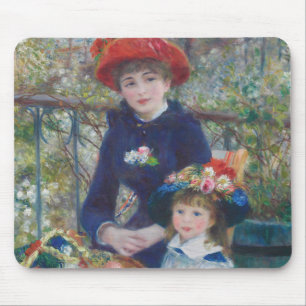 Renoir Two Sisters Terrace French Impressionism Mouse Pad