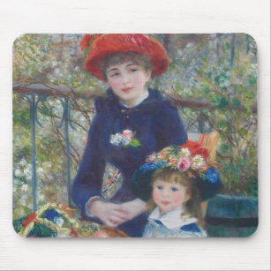 Renoir Two Sisters Terrace French Impressionism  Mouse Pad