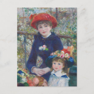 Renoir Two Sisters Terrace French Impressionism Postcard