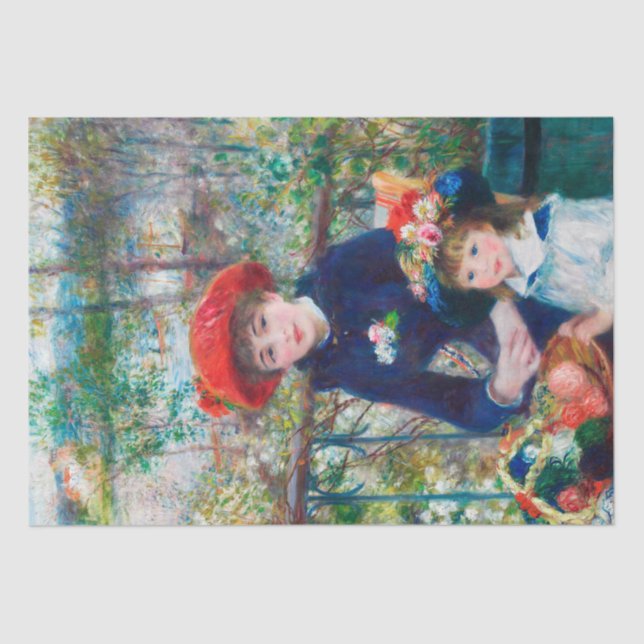 Renoir Vintage French Art Decoupage Tissue Paper (Front)