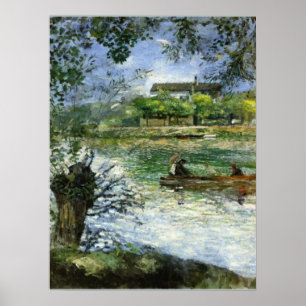 Renoir, Willows and Figures in a Boat Poster