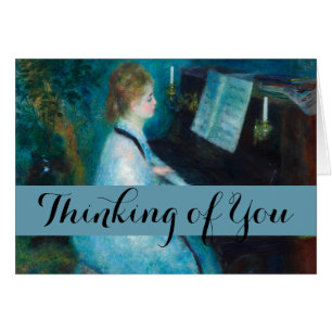 Renoir Woman at the Piano Vintage Impressionist