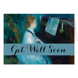Renoir Woman at the Piano Vintage Impressionist