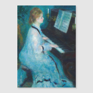Renoir Woman at the Piano Vintage Impressionist