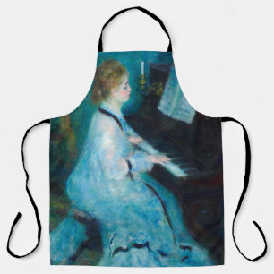 Renoir Woman at the Piano Vintage Impressionist  Apron
