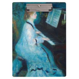 Renoir Woman at the Piano Vintage Impressionist  Clipboard