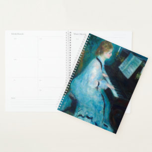 Renoir Woman at the Piano Vintage Impressionist Planner