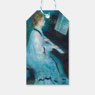Renoir Woman Piano Music Musician Gift Tags
