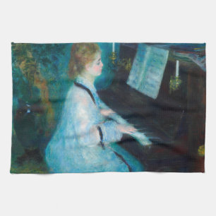 Renoir Woman Piano Music Musician Tea Towel
